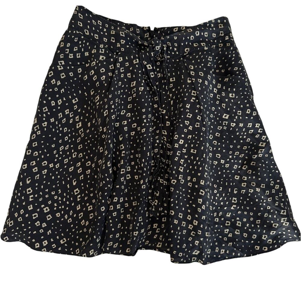 Lil 100% Silk Animal Print Slip Skirt Anthropologie
